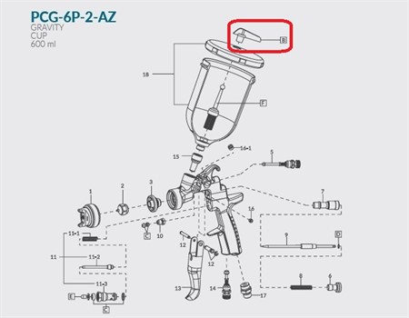 PCG-6P-2-AZ Non Drip Set